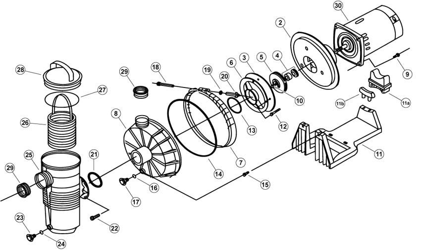 Pool Pump Parts Diagram Hanenhuusholli